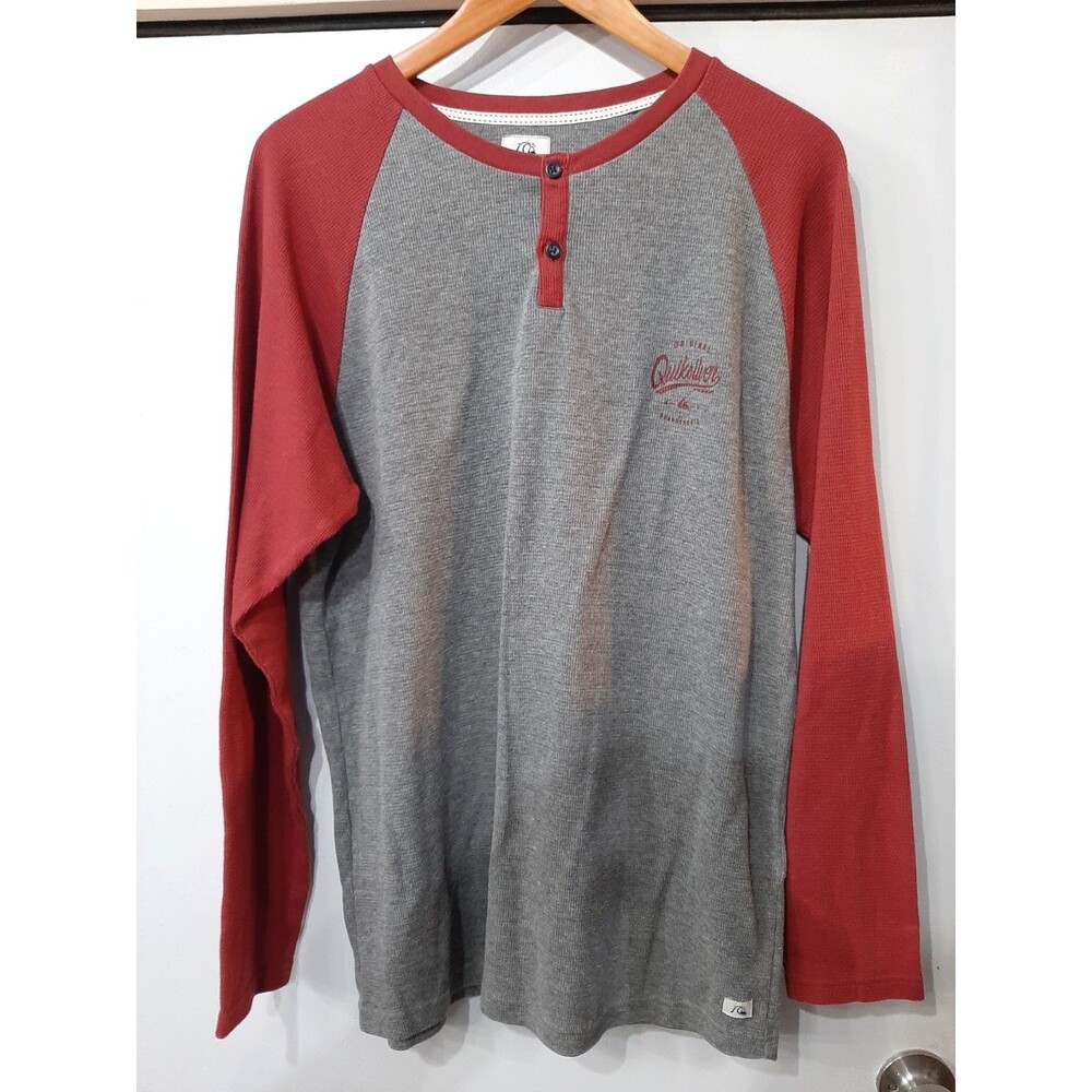 Quicksilver long sleeve shirt Red / Grey XL